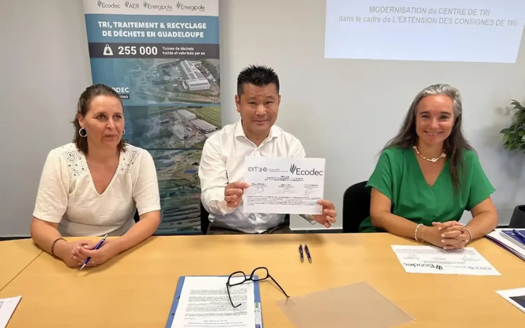 ECODEC modernise son centre de tri pour la Guadeloupe !